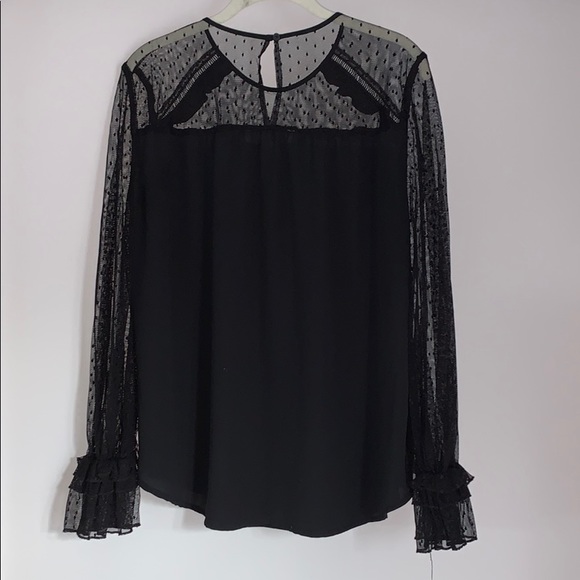 Loft Blouse with sheer panel and sleeves - Picture 4 of 7